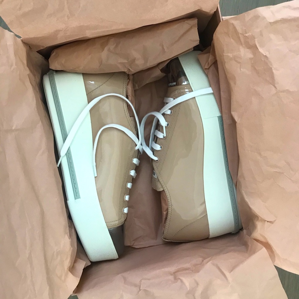 MIU MIU Platform Pointy Cap Toe Sneaker - Picture 4 of 4